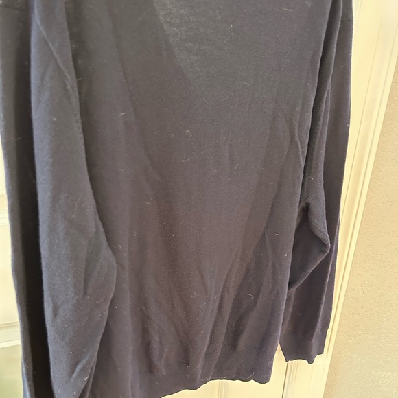 Jos A. Bank 100% merino Wool 1/4 zip mock neck pullover in black. Like new. XL - Picture 7 of 11